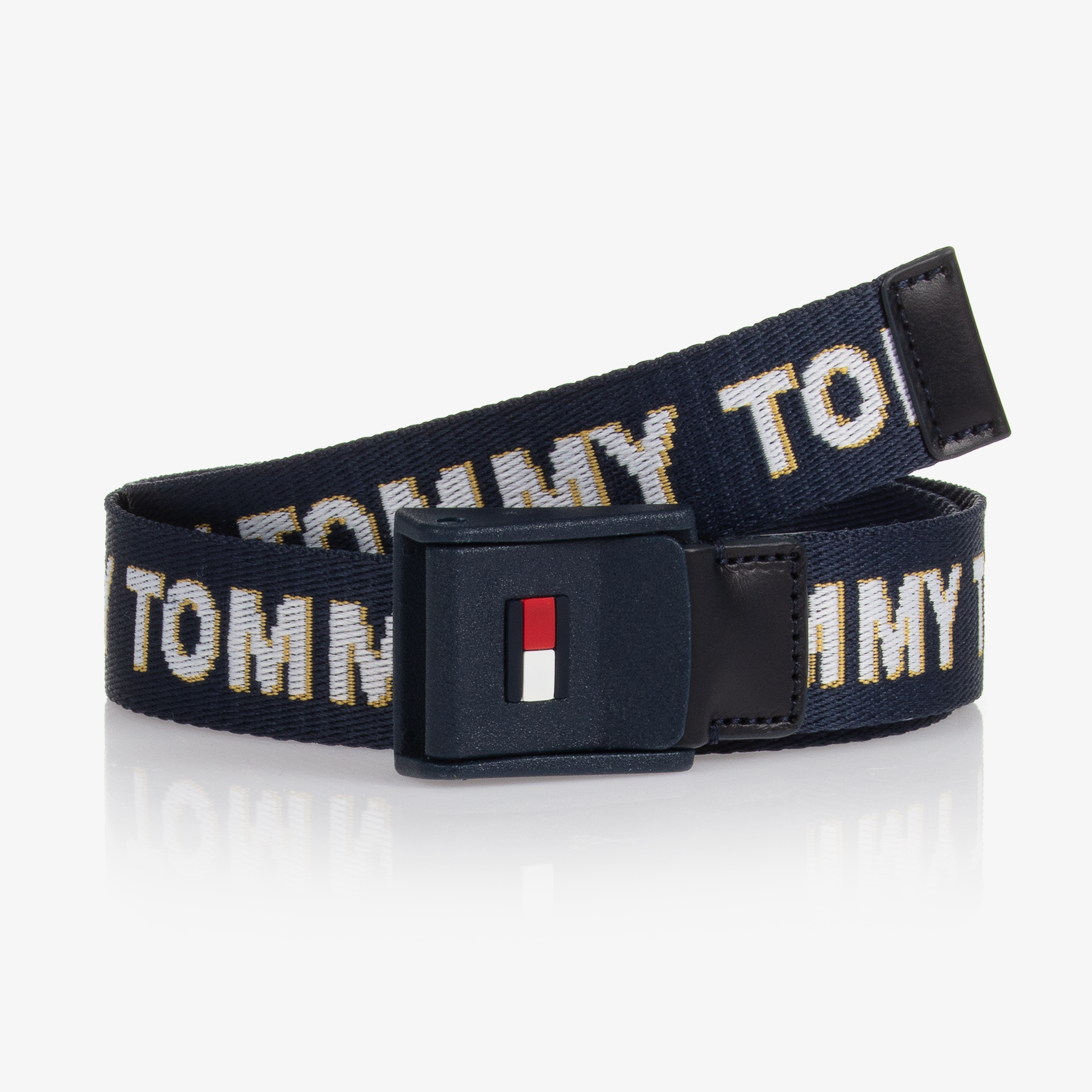 Tommy Hilfiger OLIVER WEBBING - Braided belt - space blue/taupe