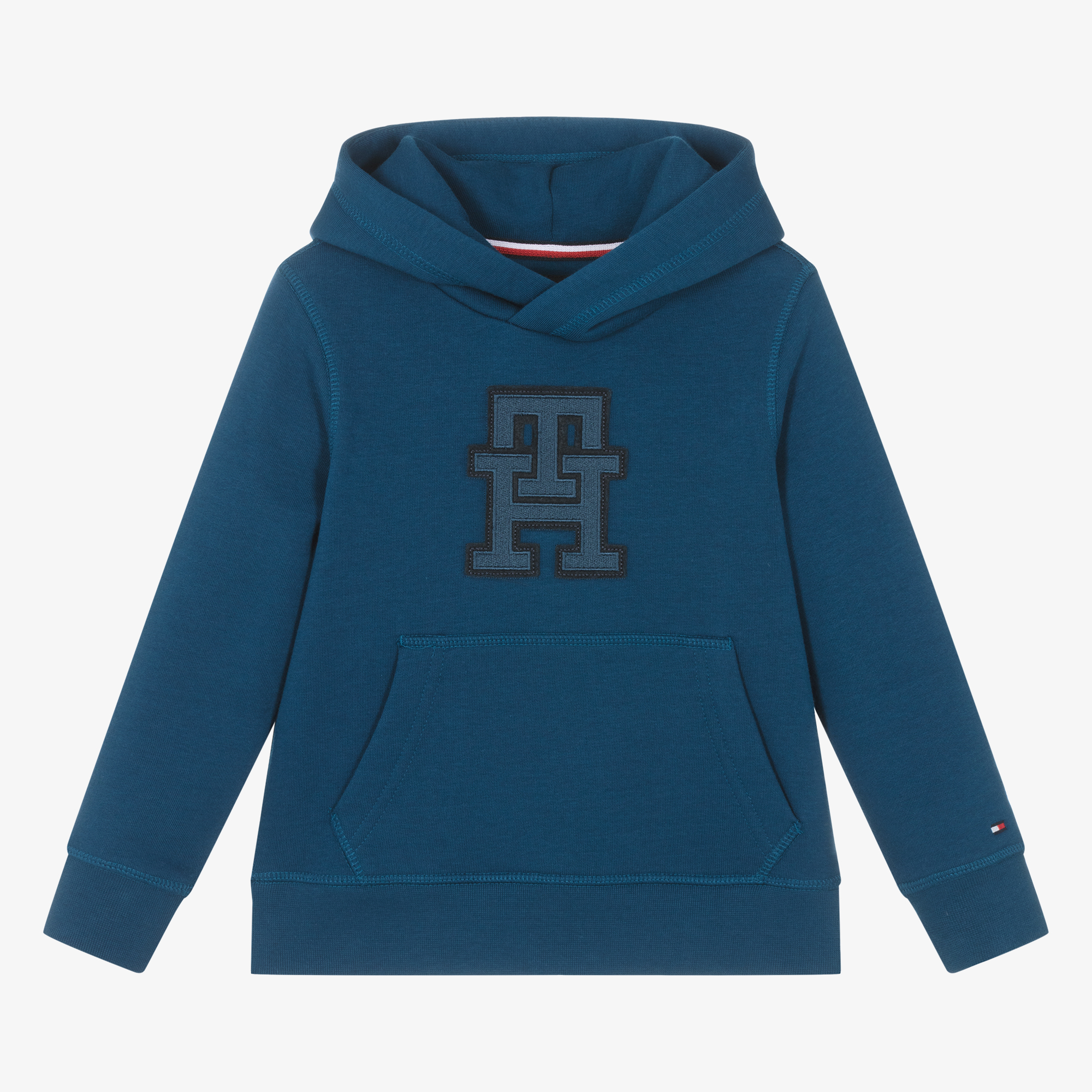 Tommy Hilfiger - Boys Blue Cotton Monogram Sweatshirt