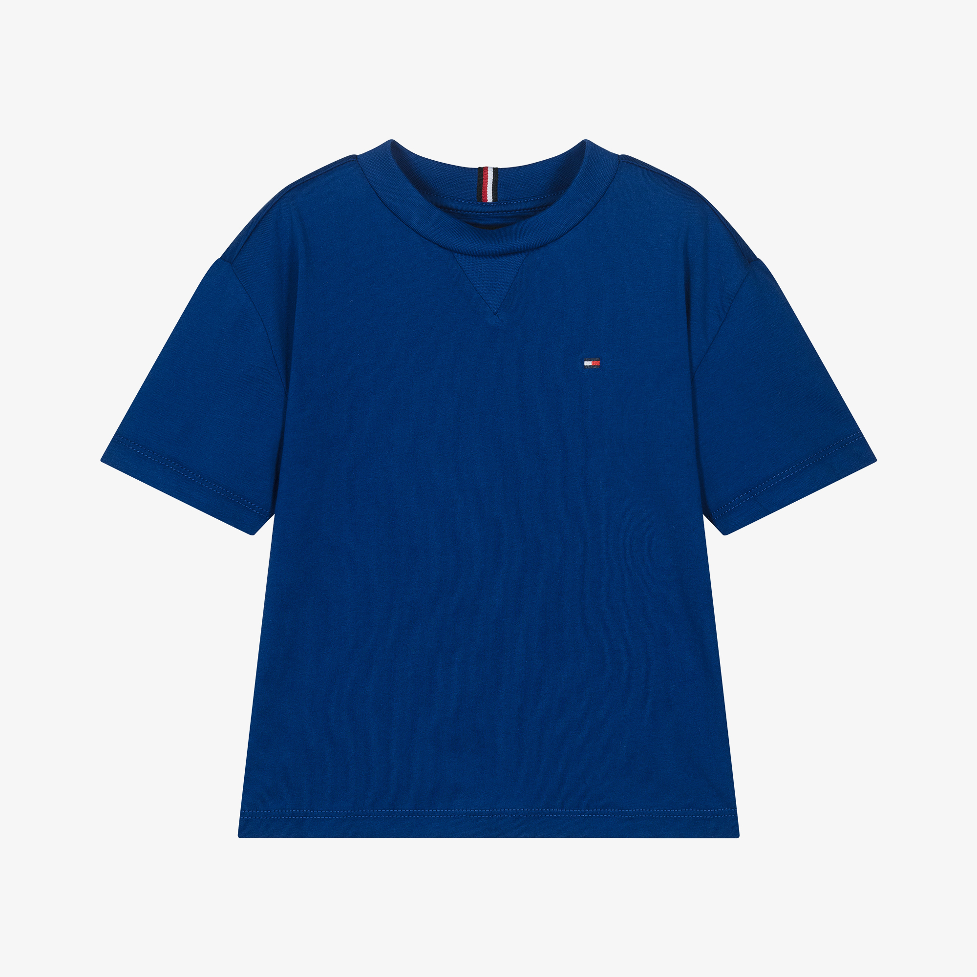 Tommy Hilfiger Boys Blue Cotton T Shirt