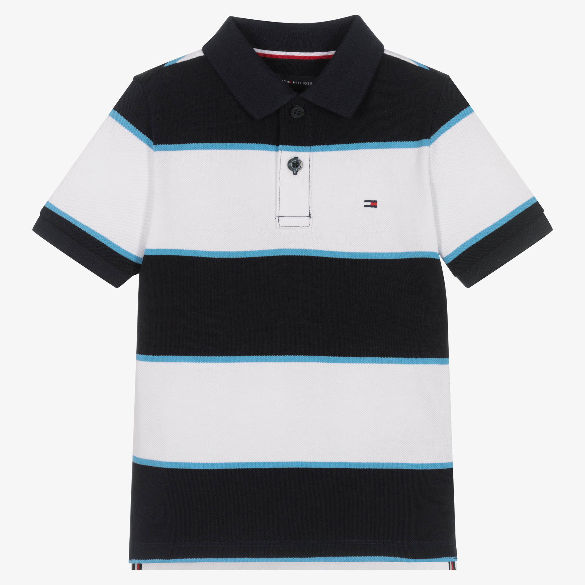 tommy striped polo