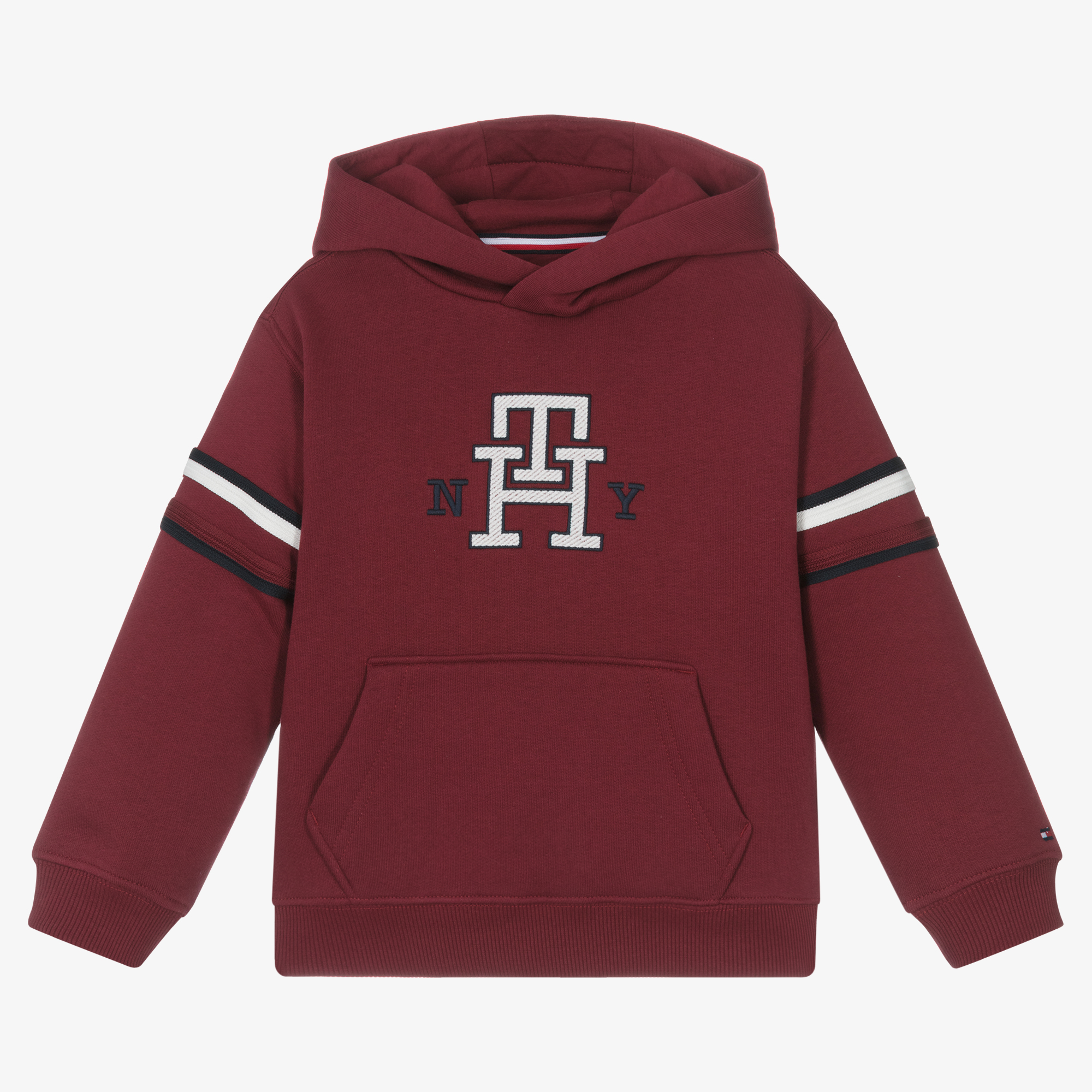 Tommy Hilfiger - Ivory Cotton Logo Hoodie | Childrensalon