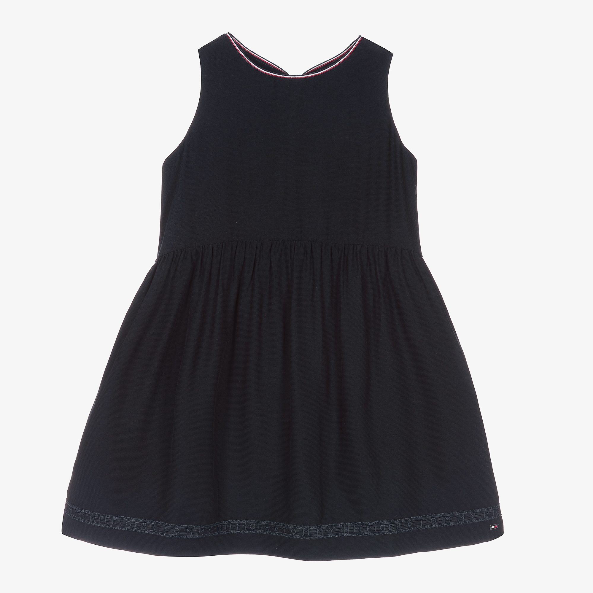 Tommy Hilfiger - Girls Black Chiffon Dress | Childrensalon