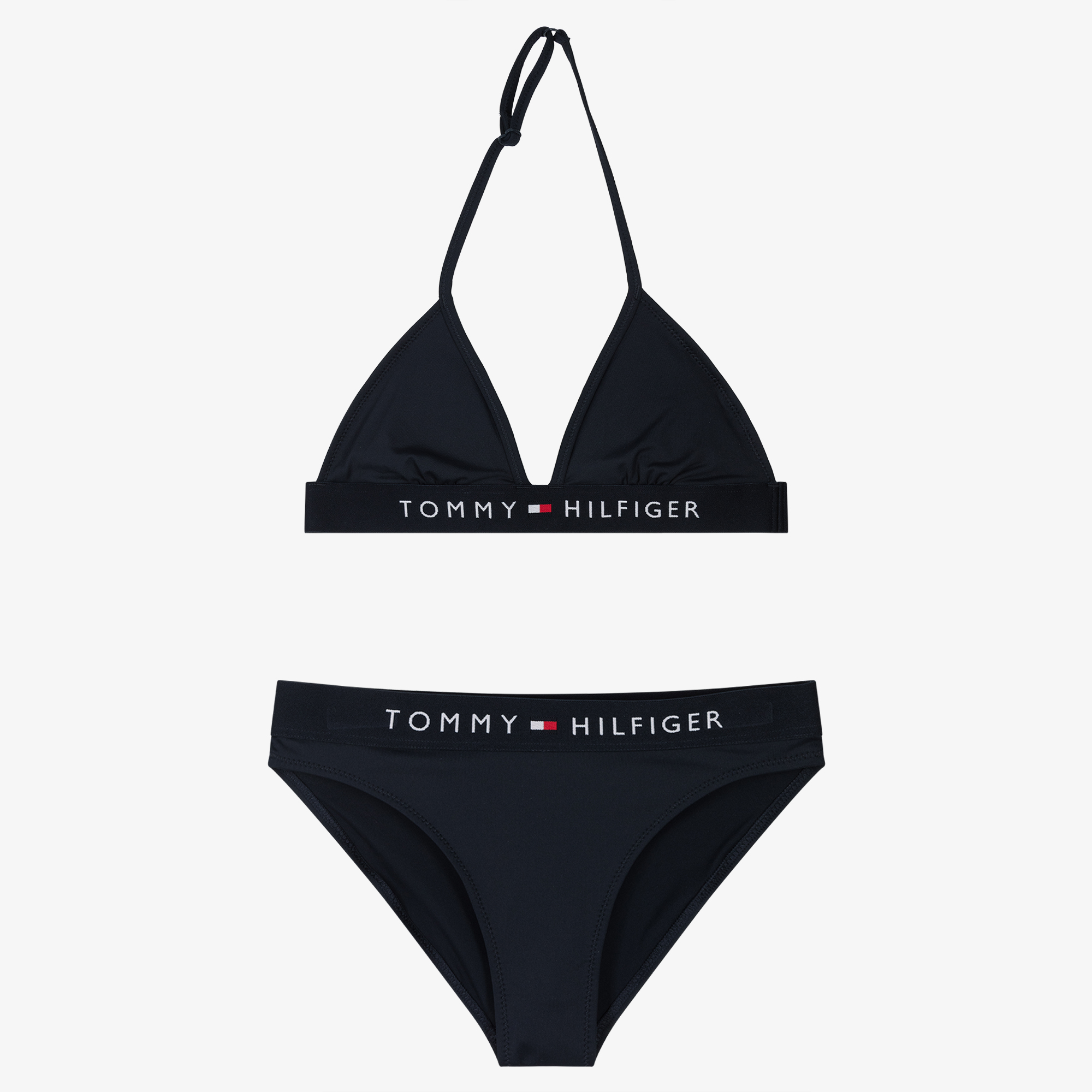 Illustreren Oriëntatiepunt Individualiteit Tommy Hilfiger - Girls Navy Blue Flag Logo Bikini | Childrensalon