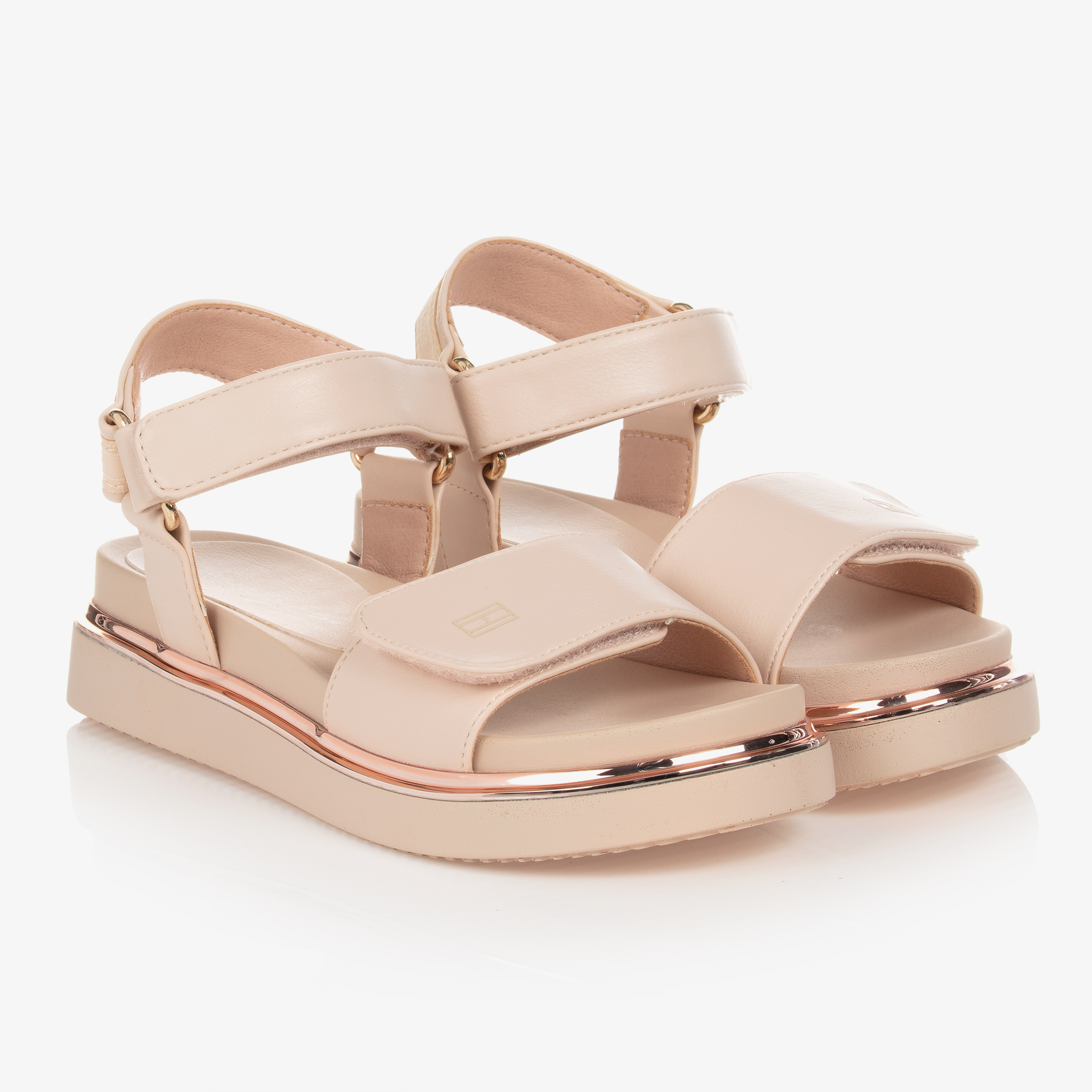 Tommy Hilfiger - Blue Faux Leather Sandals | Childrensalon