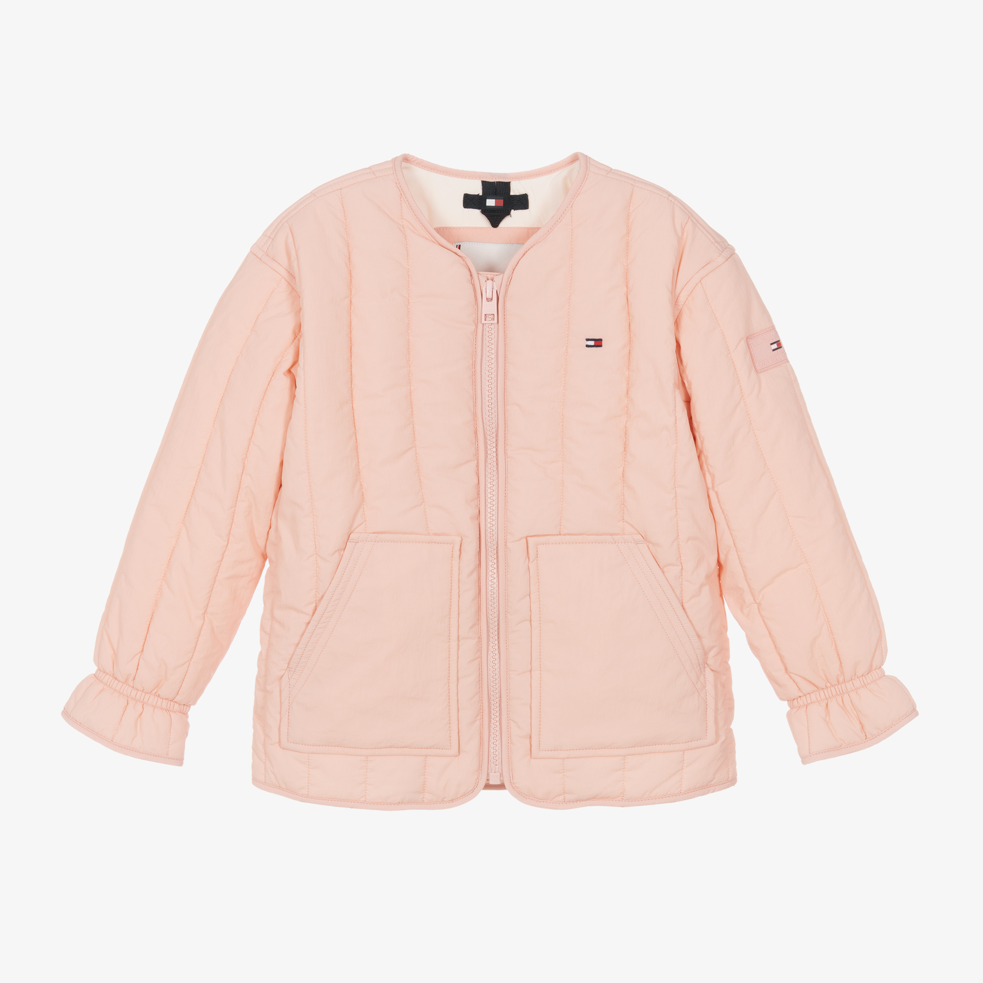 Tommy Hilfiger Girls Pink Quilted Jacket