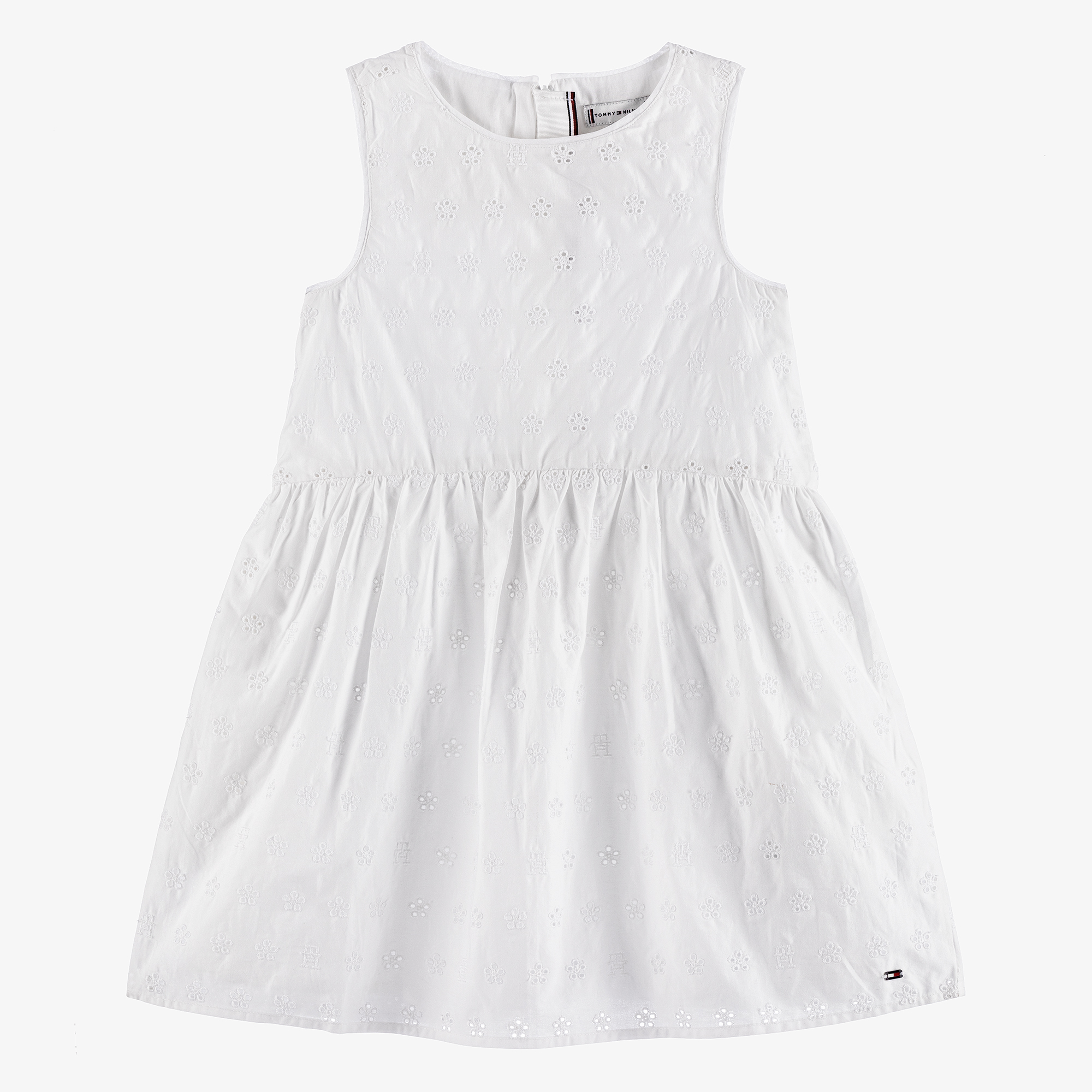 Tommy Hilfiger - Teen Girls White Logo Dress | Childrensalon