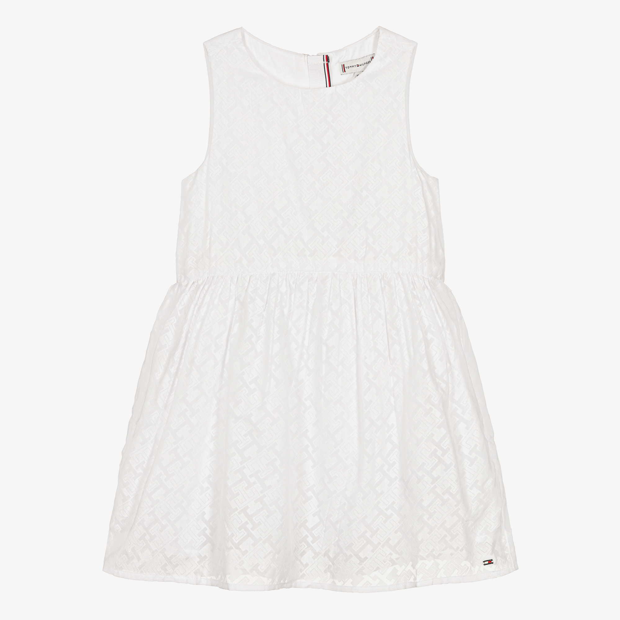 Tommy Hilfiger - Teen Girls White Logo Dress | Childrensalon