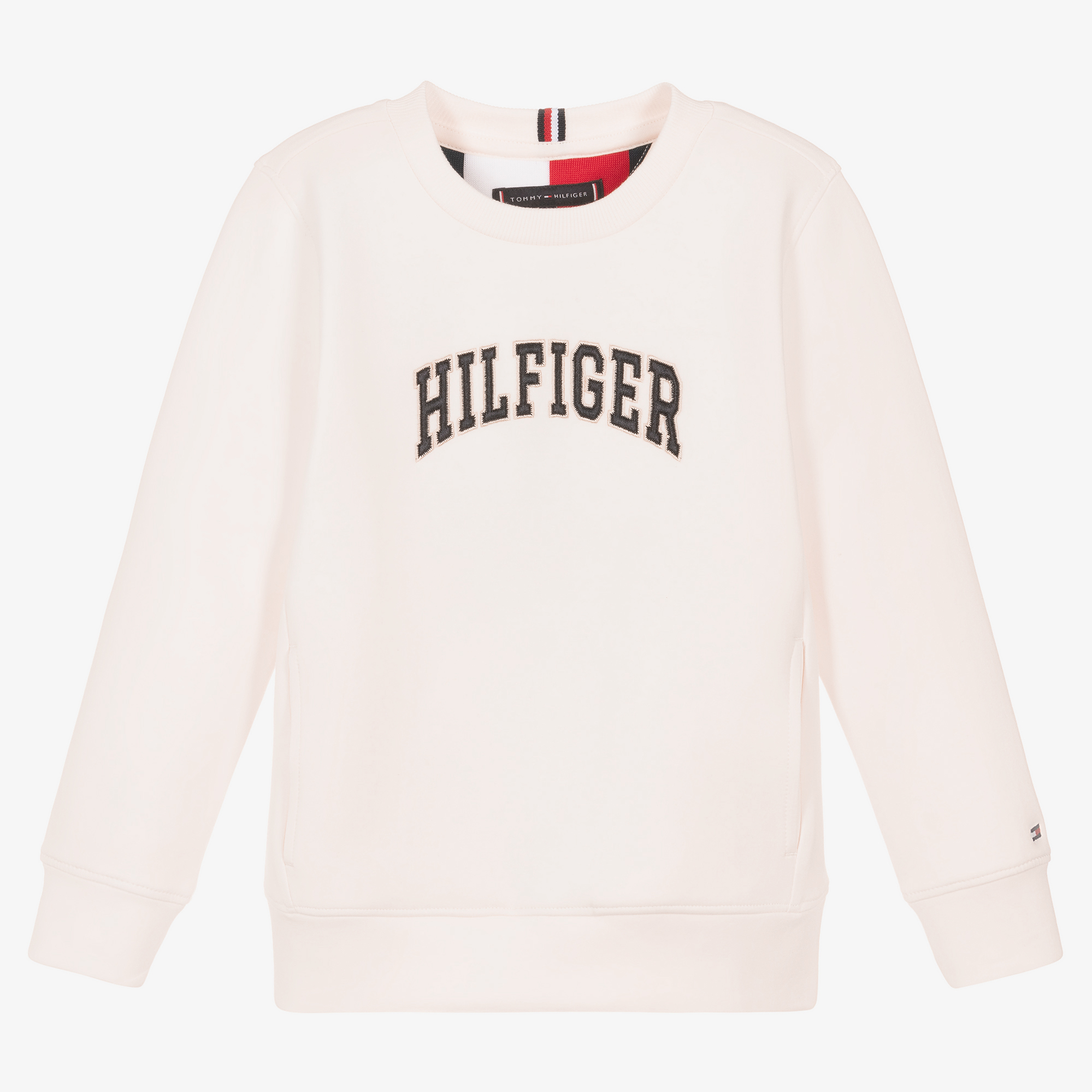 Tommy Hilfiger - Ivory Cotton Logo Sweatshirt | Childrensalon