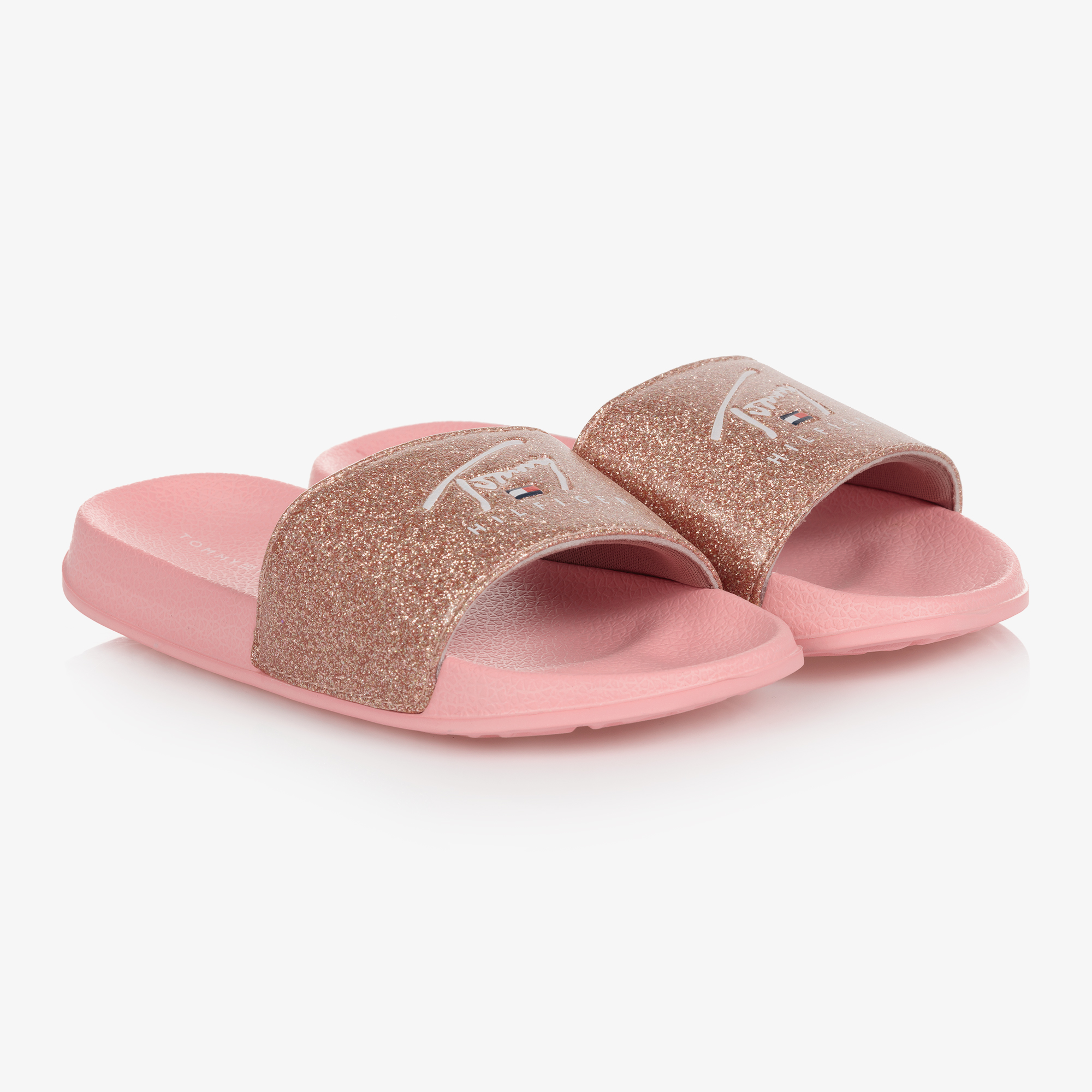 tommy pink sliders