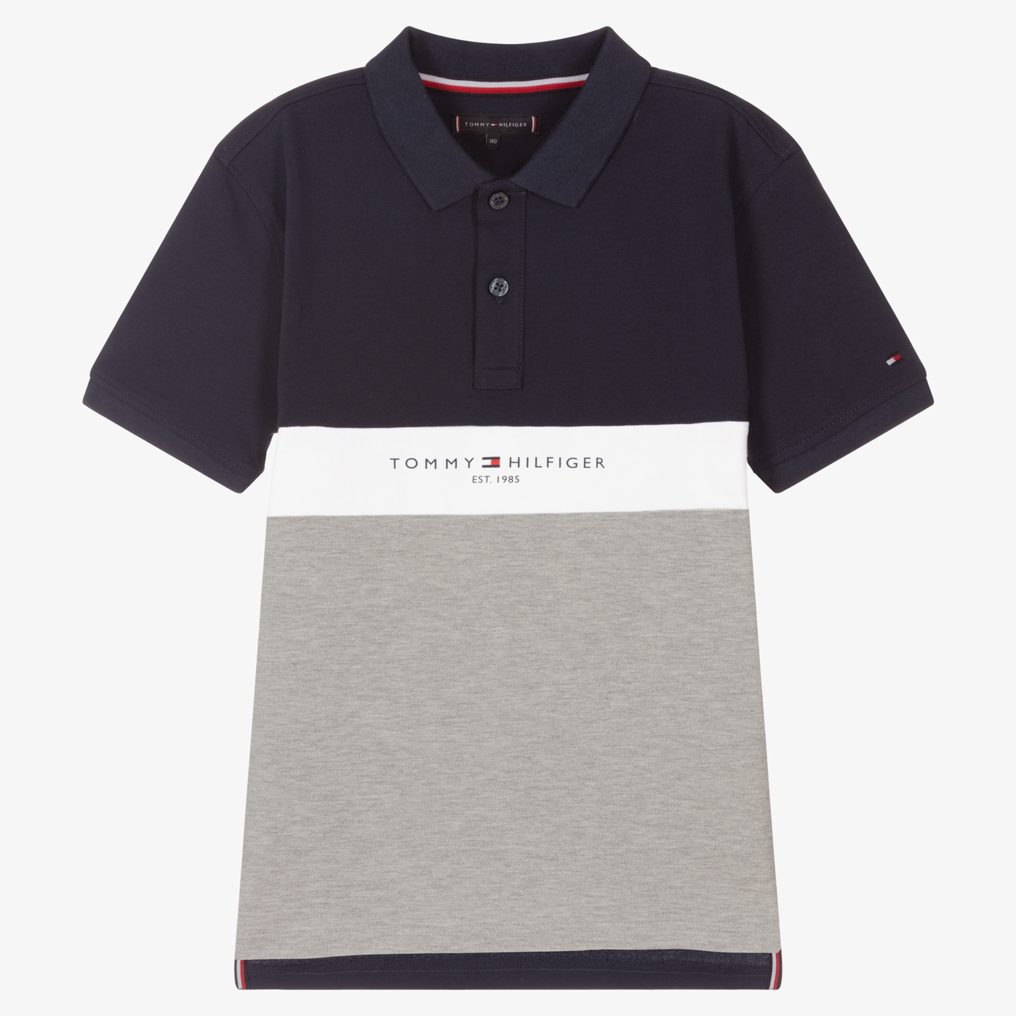 tommy hilfiger navy blue polo shirt