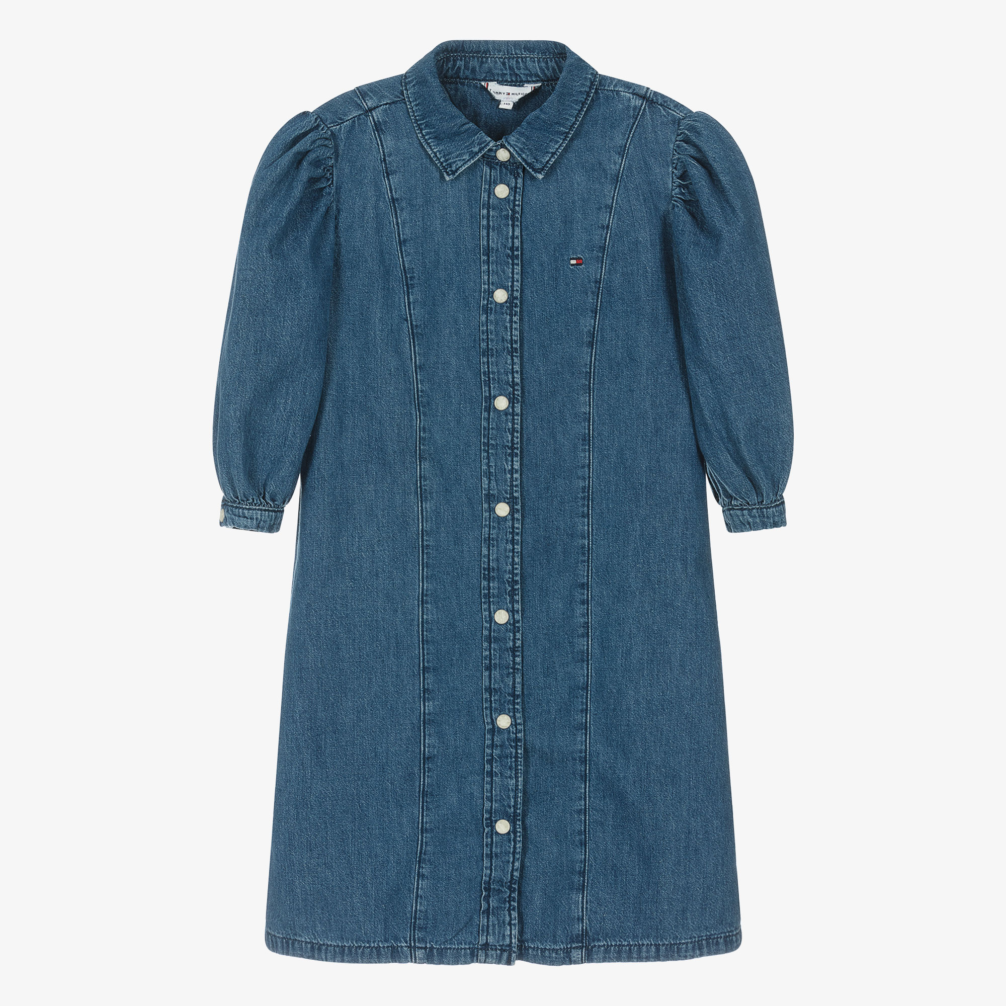 Ganni kress soft denim dress sale