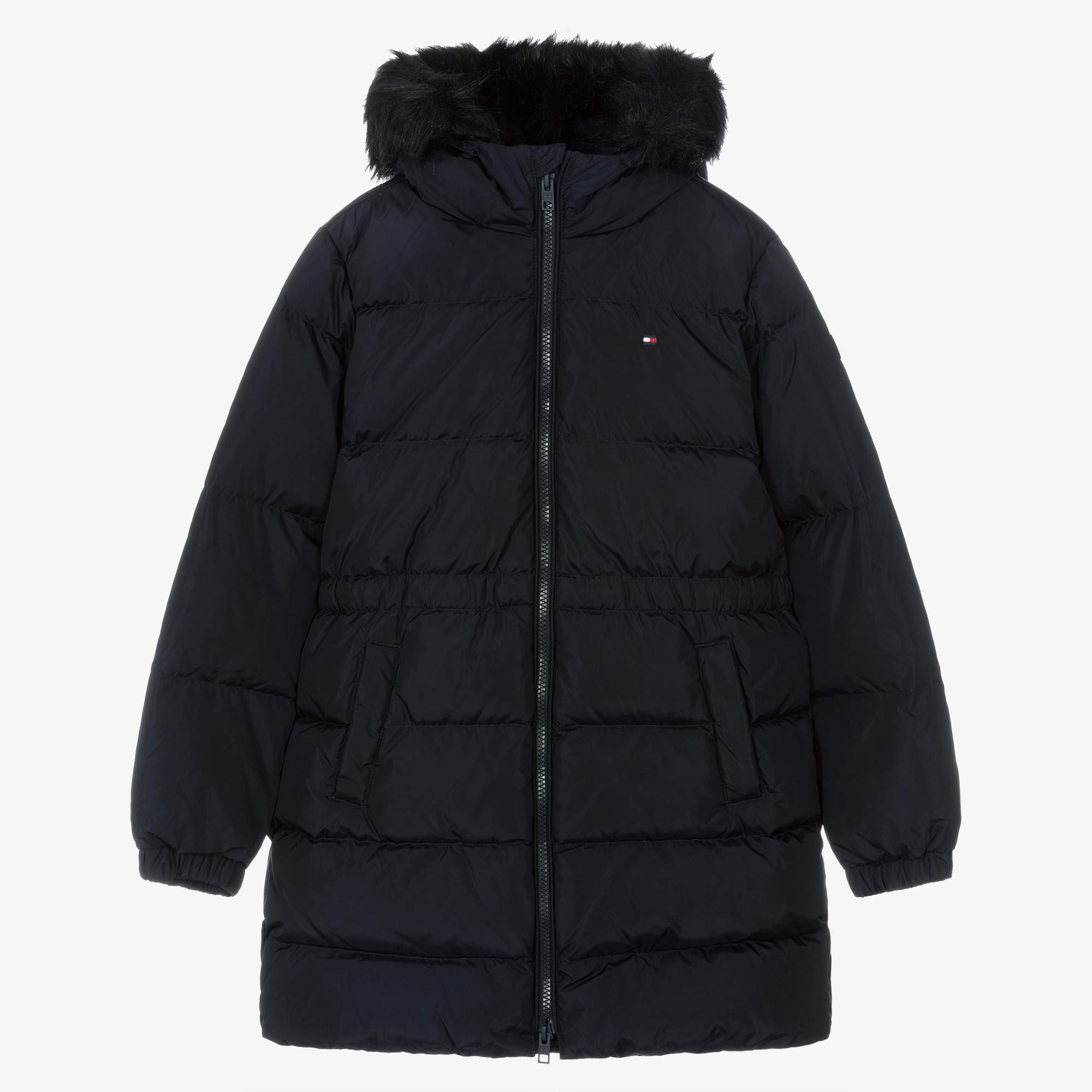 black tommy hilfiger bubble coat