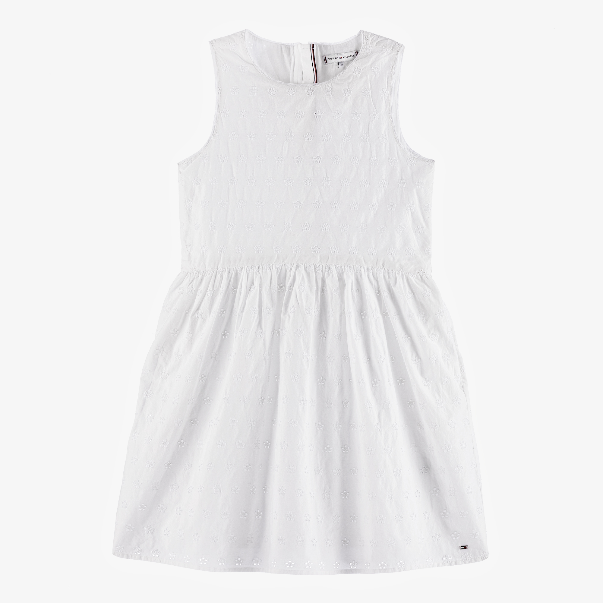 Tommy Hilfiger - Teen Girls White Logo Dress | Childrensalon