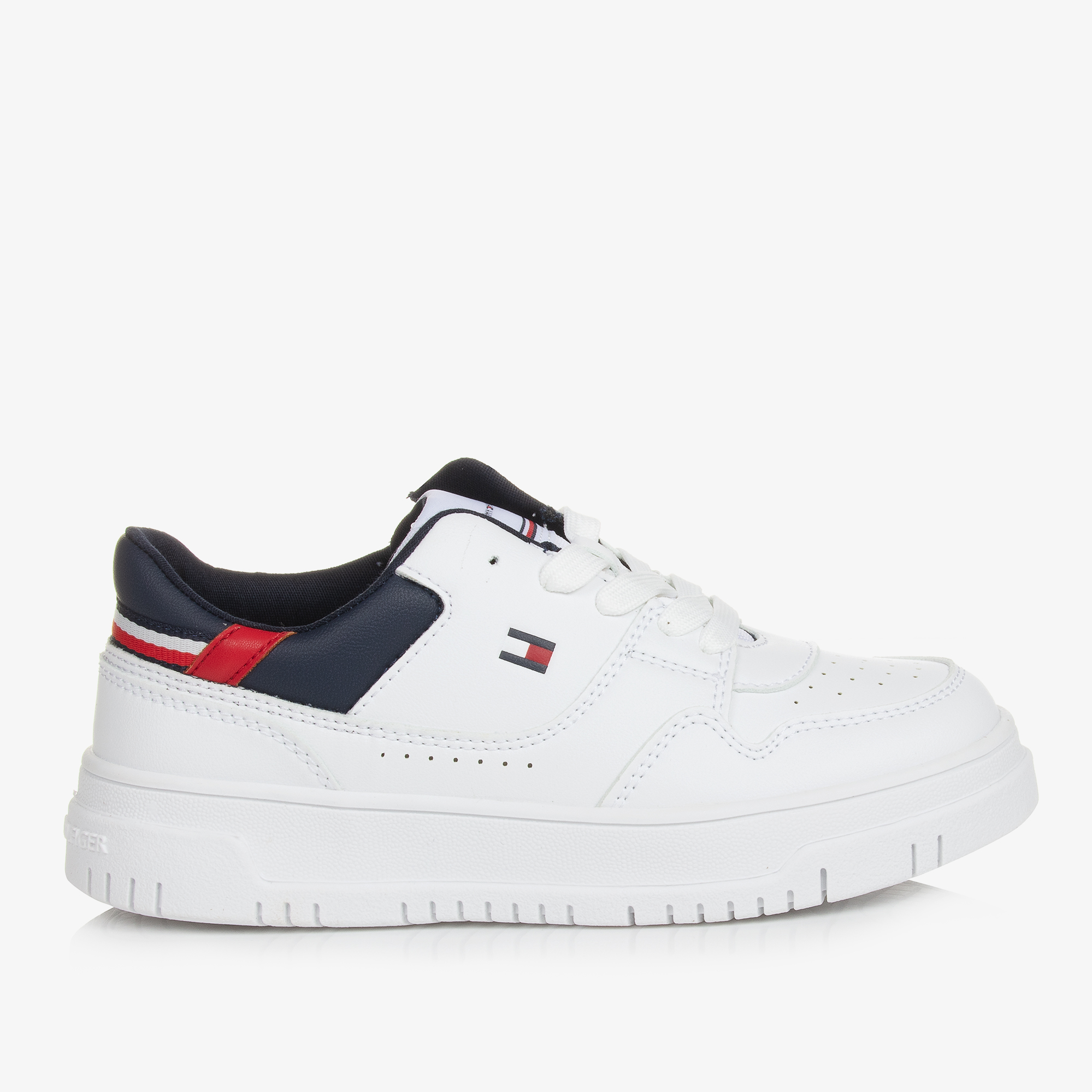 Tommy hilfiger white clearance flag trainers