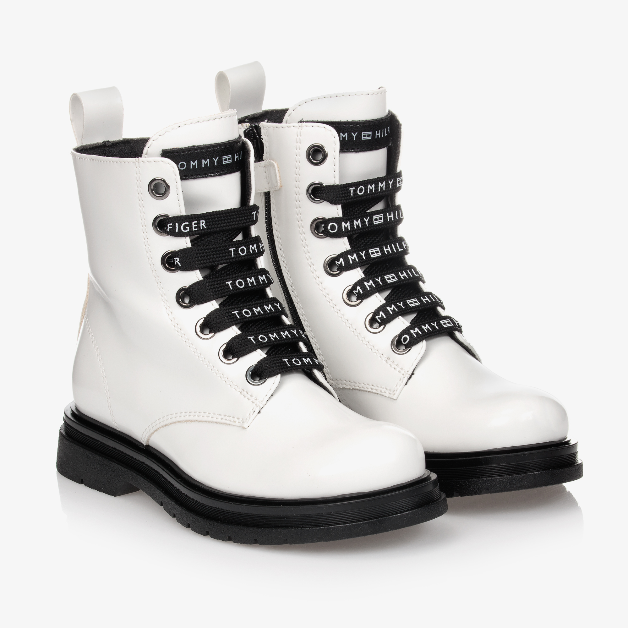 White Faux Leather Boots Childrensalon, White Faux Leather