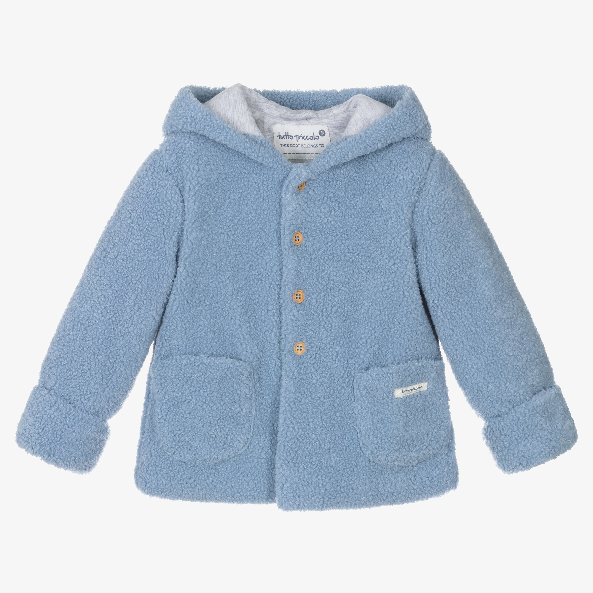 Tutto Piccolo - Beige Faux Fur Hooded Jacket | Childrensalon