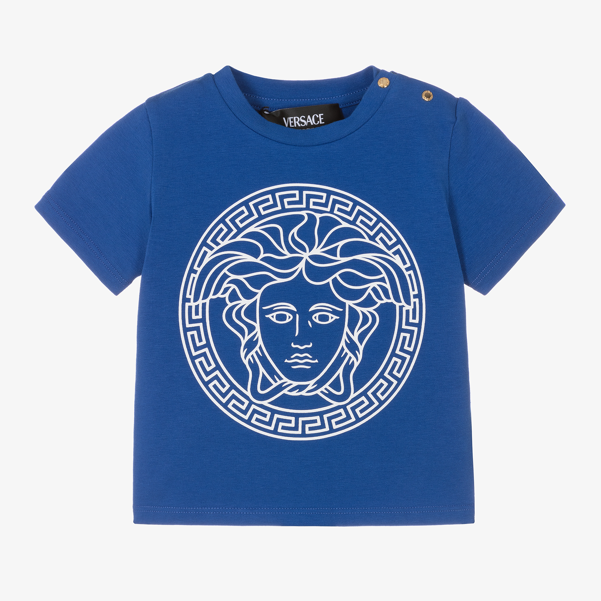 versace blue medusa t shirt