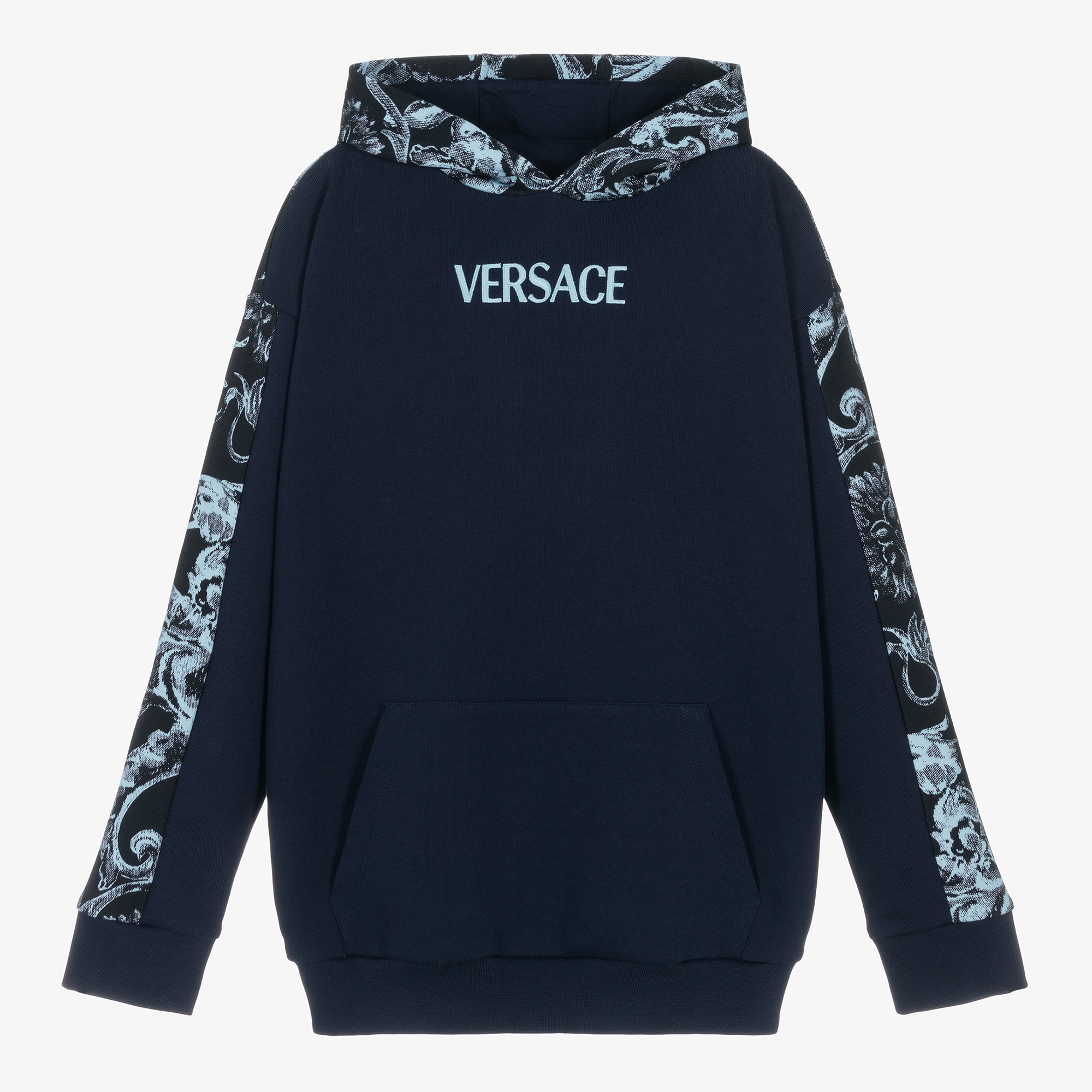 Versace - Girls Pink Greca Medusa Hoodie | Childrensalon