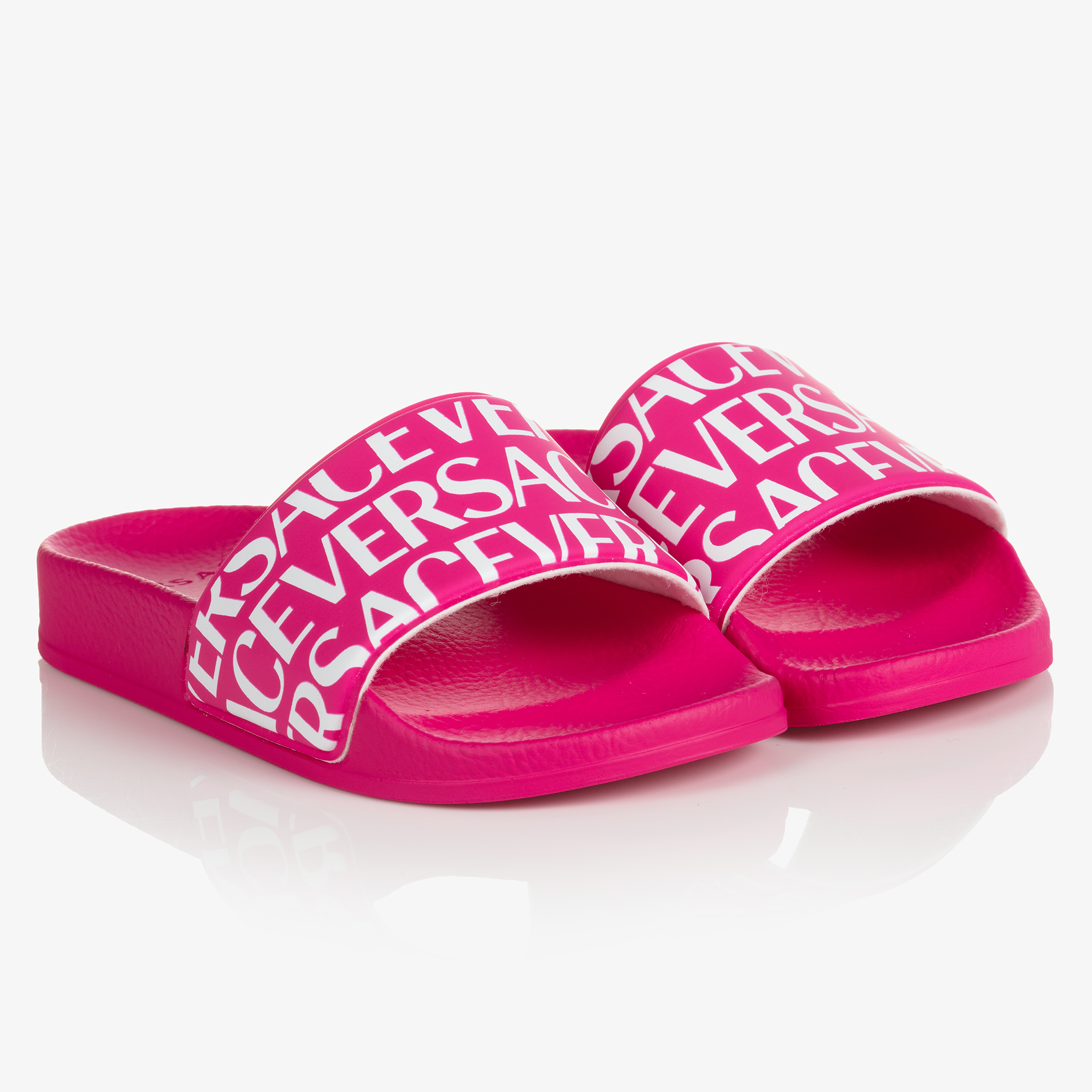 Versace - Pink Medusa Logo Sliders | Childrensalon