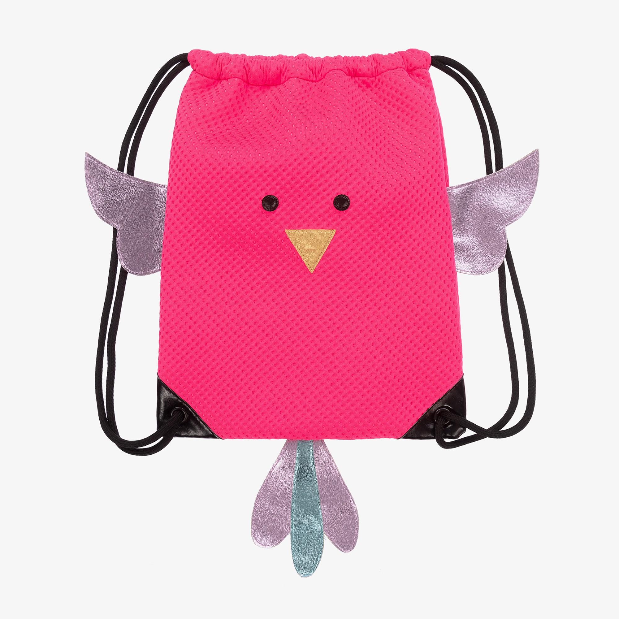 Wauw Capow Girls Pink Bird Drawstring Bag 30cm