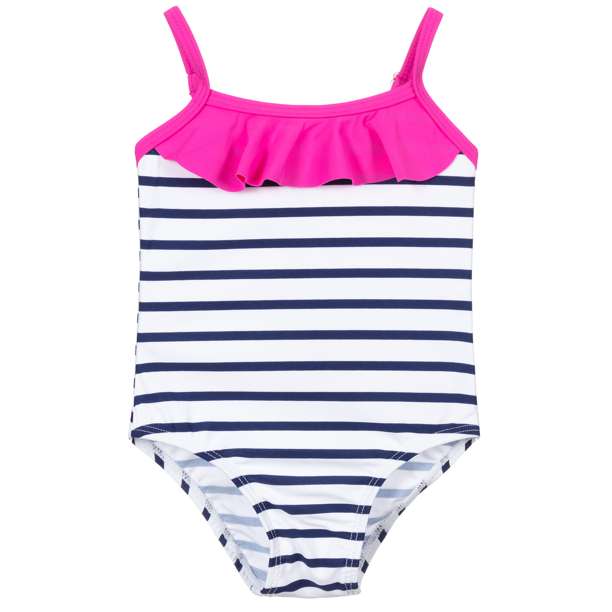 Tommy Hilfiger - Girls Navy Blue Flag Swimsuit | Childrensalon